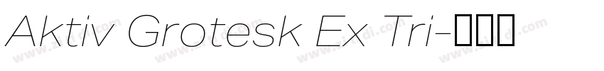 Aktiv Grotesk Ex Tri字体转换